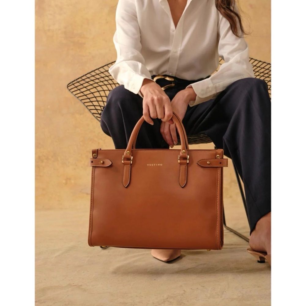 Tusting Kimbolton Leather Handbag In Vintage Red — image 2 of 8
